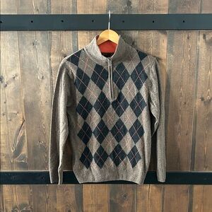 Zara Man Quarter-Zip 80% Wool Sweater Men’s Size L